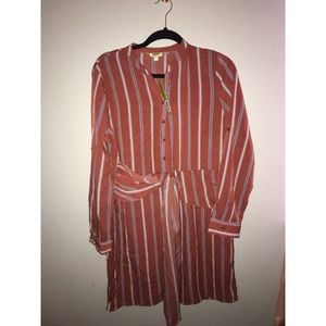 Gianni Bini Orange Stripe Dress